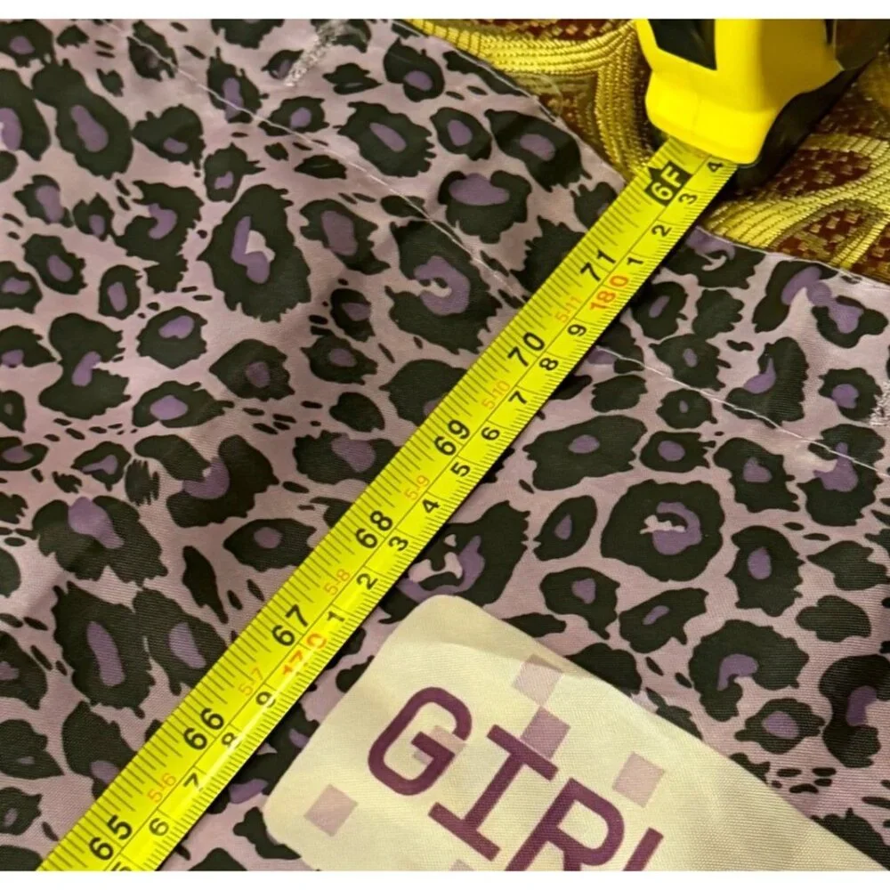 Unbranded Purple Leopard Print & Girls Theme Shower Curtain 100% Polyester 6 Ft.